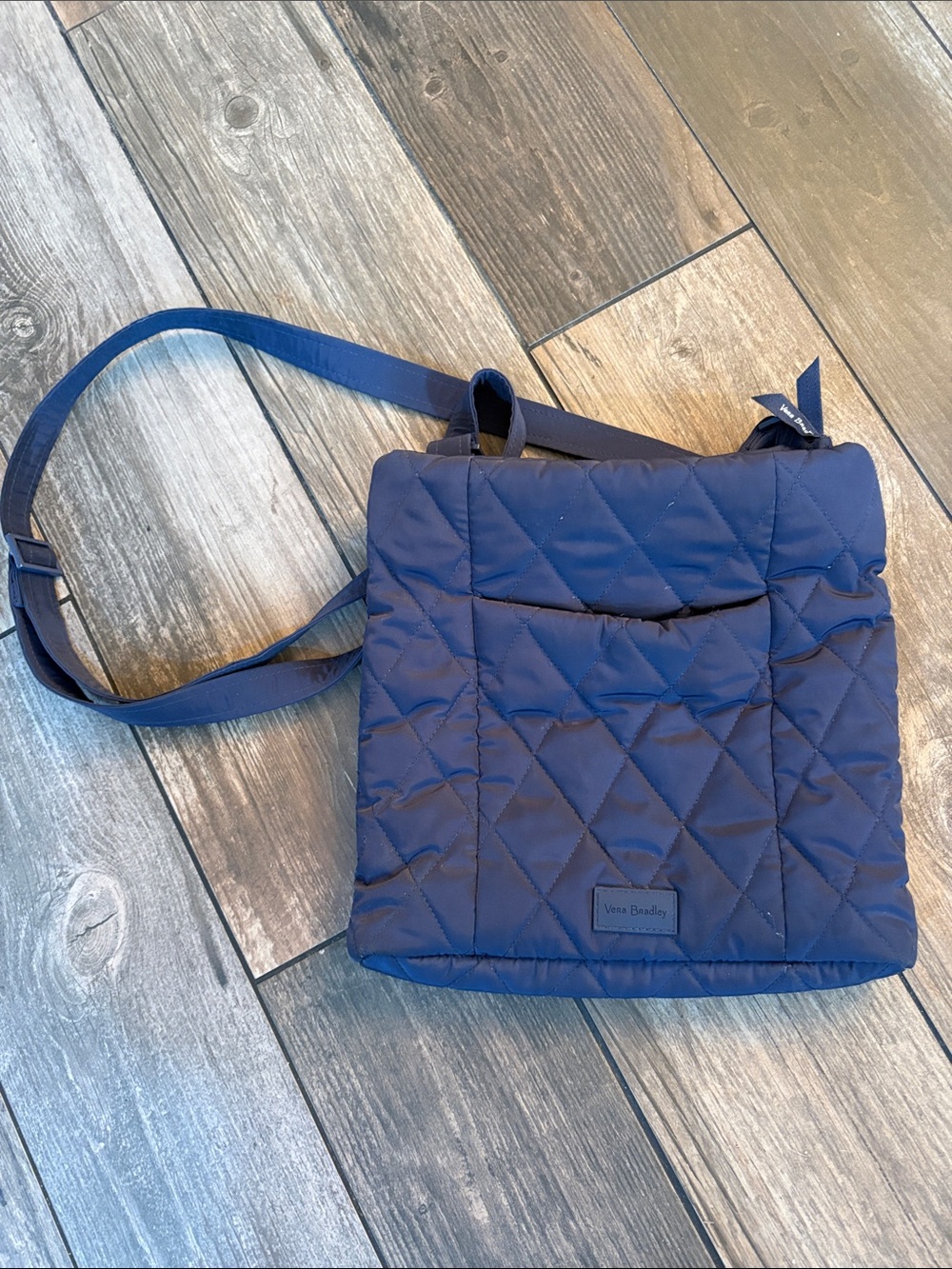 Vera Bradley Quilted Navy Crossbody Messenger